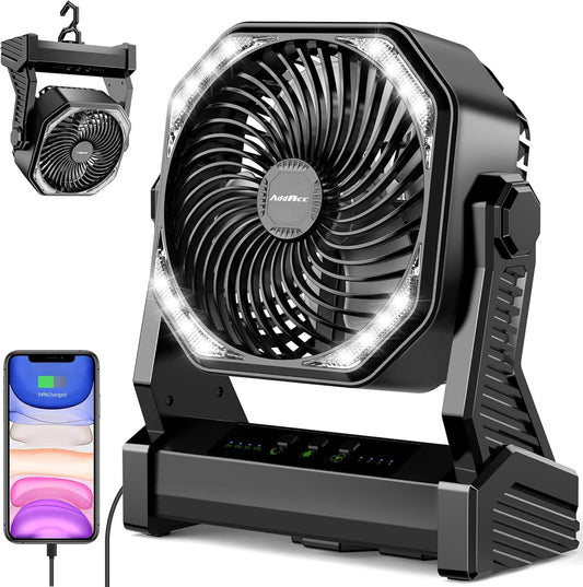 Battery Powered Camping Fan, Battery Operated Fan, Travel Gear Essentials