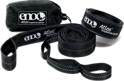 Atlas Suspension System - Tree Strap for Hammock - Accessories for Camping, Hiking, and Backpacking - Black/Royal