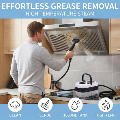 【Toolupgrade】2500W Multi-Purpose Portable Steam Cleaner - High-Temp Plastic Body Power Tool for Home Tile, Grout Surfaces - Car Detailing, Father'S Day Gift, High-Temp Steam, Tile Cleaning, Tools and Gadgets,Toolupgrade